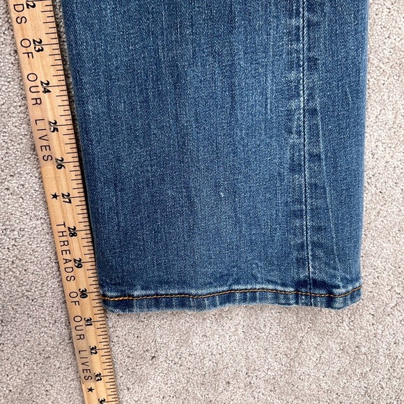 Levi's 527 Jeans Men 30W 30L Blue Slim Bootcut Distressed Denim Fade - Picture 9 of 12